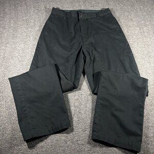 Polo Ralph Lauren Women's Black Trousers 100% Cotton Straight Leg Pants Size 6